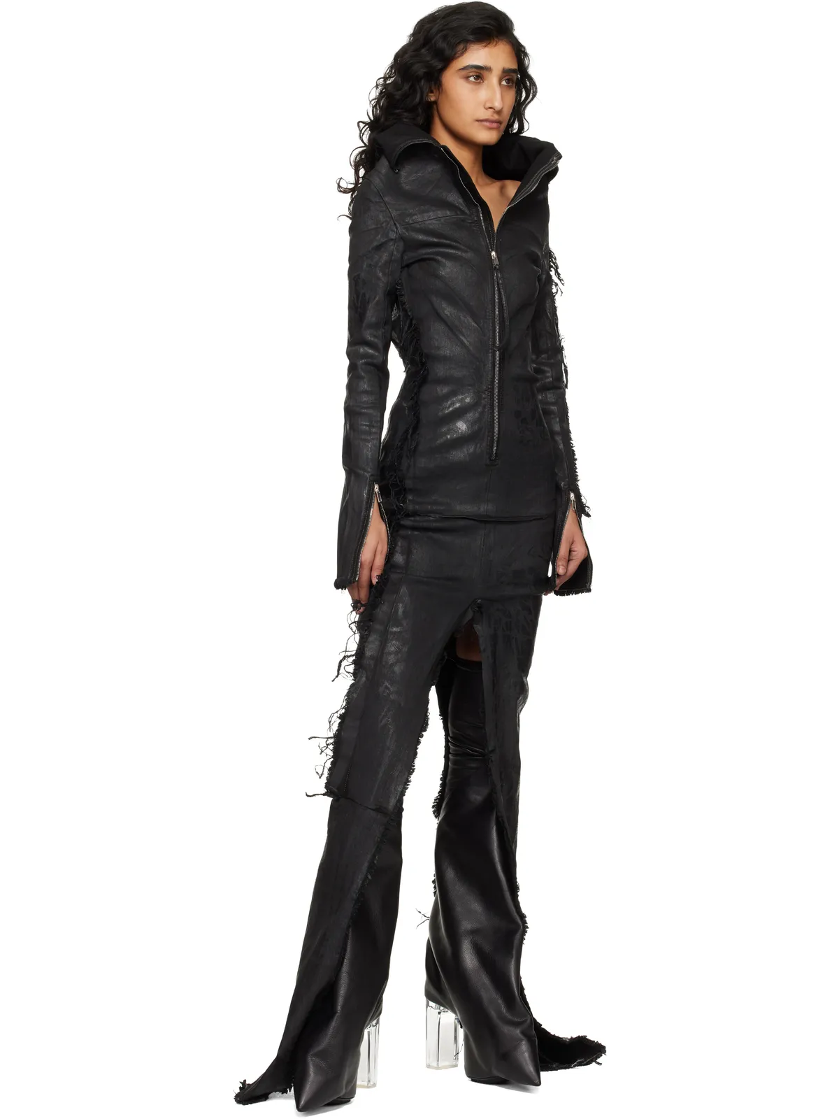 Rick Owens Temple Taco Kiss ロングブーツ - 画像5