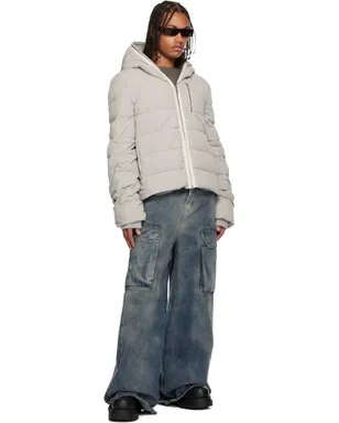Rick Owens ブルー Concordians Mastadon Firbanks デニム カーゴパンツ - サムネイル4