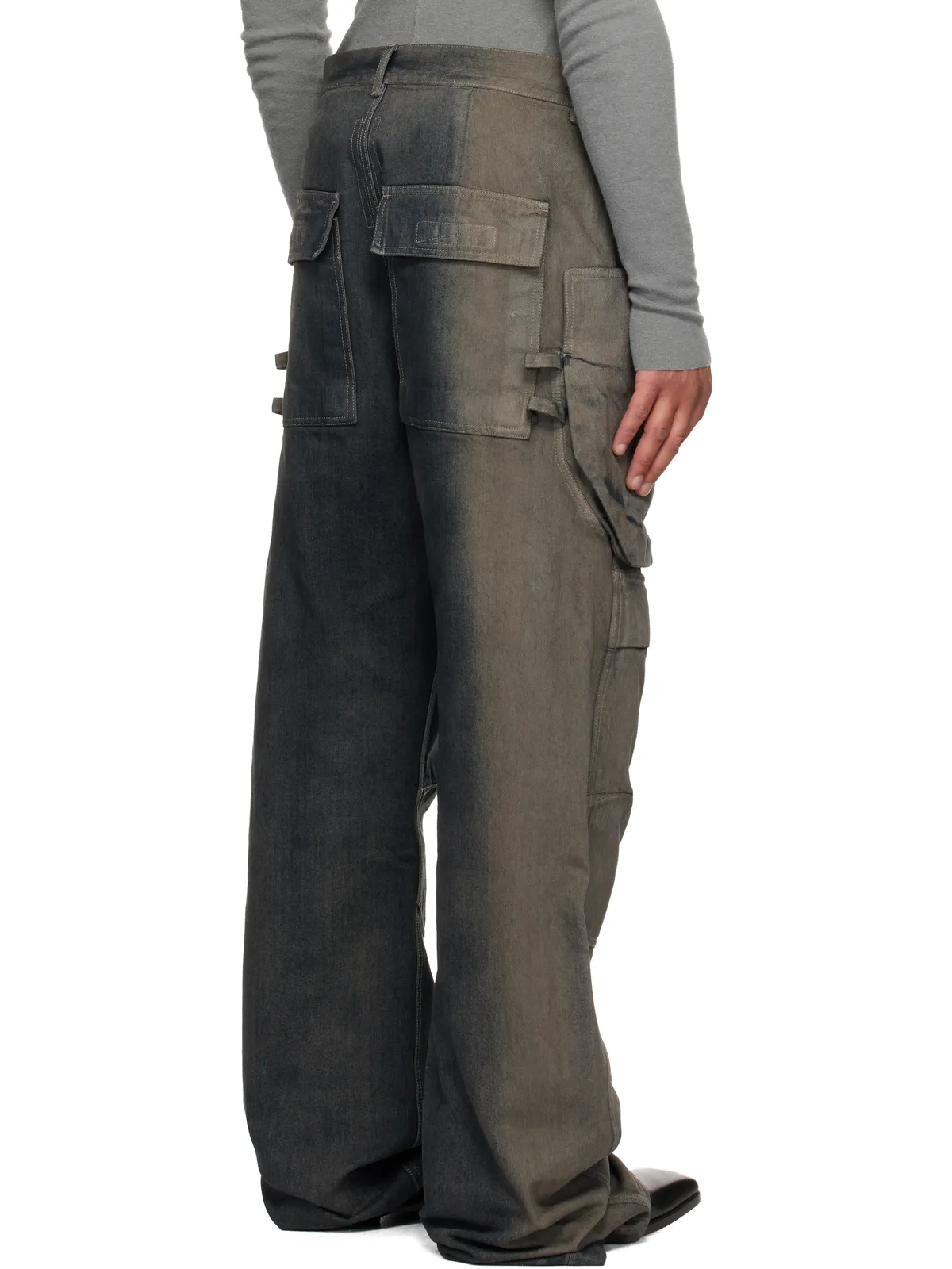 Rick Owens グレー Concordians Stefan カーゴパンツ - 画像3
