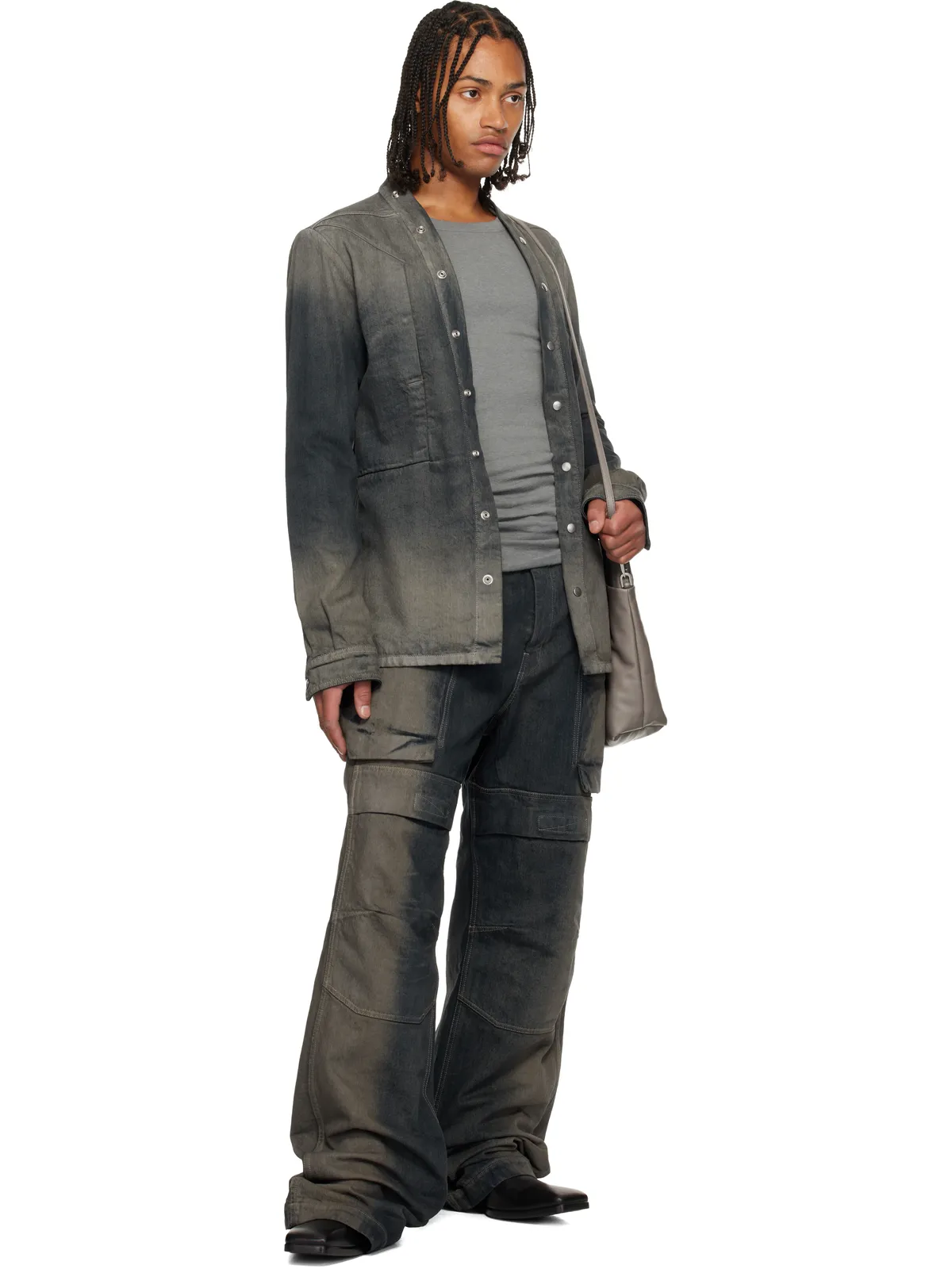 Rick Owens グレー Concordians Stefan カーゴパンツ - 画像4