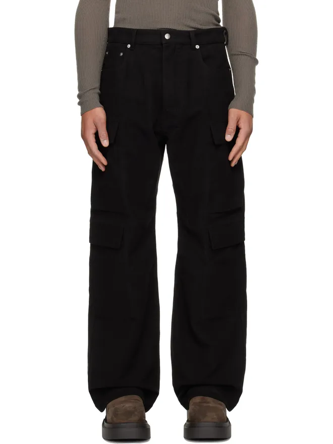 Rick Owens Rick Owens ブラック Concordians Double カーゴパンツの商品画像