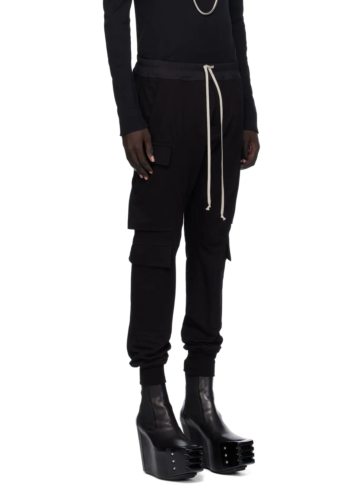 Rick Owens ブラック Concordians Mastodon Megacargo パンツ - 画像2