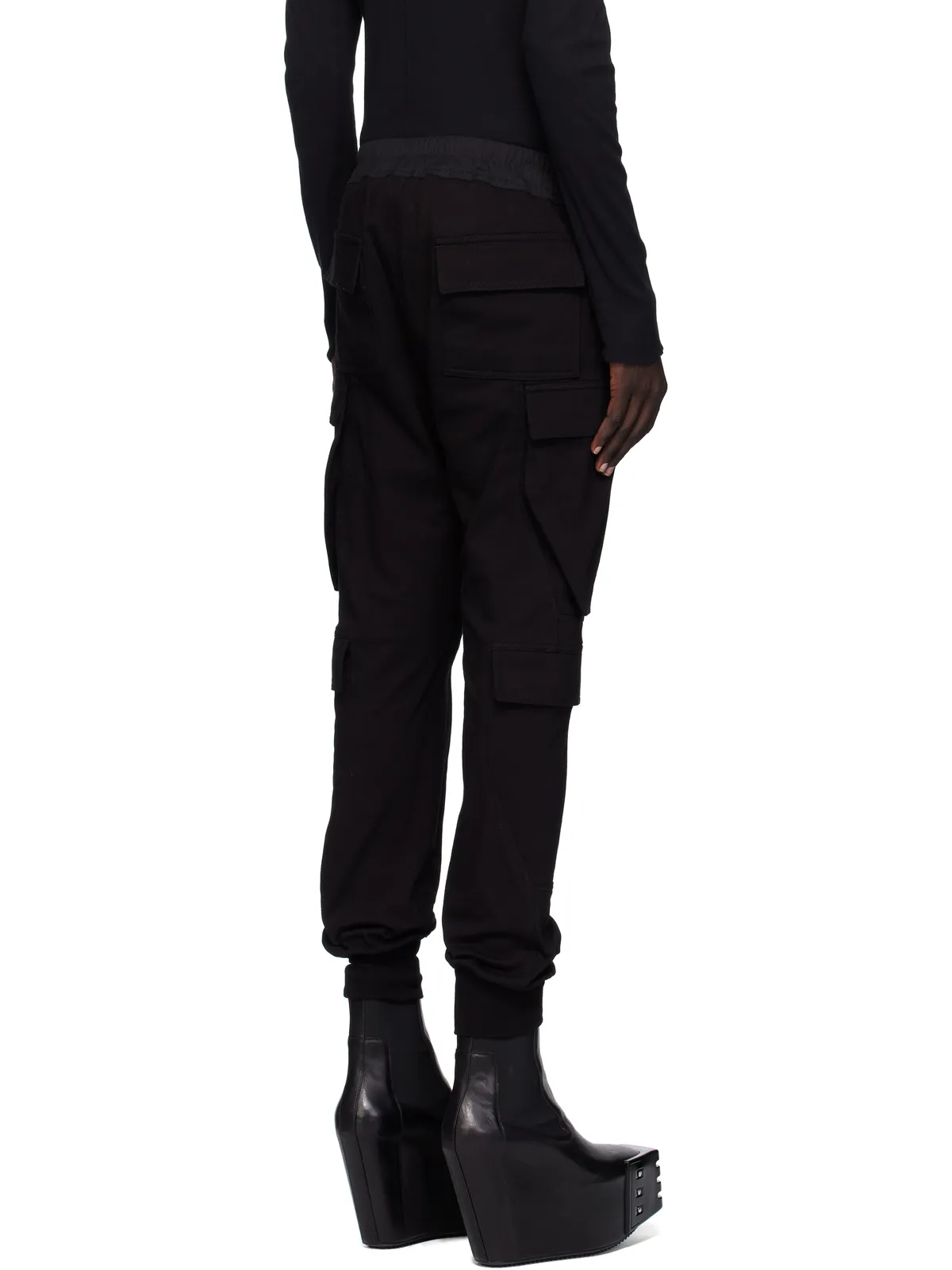 Rick Owens ブラック Concordians Mastodon Megacargo パンツ - 画像3