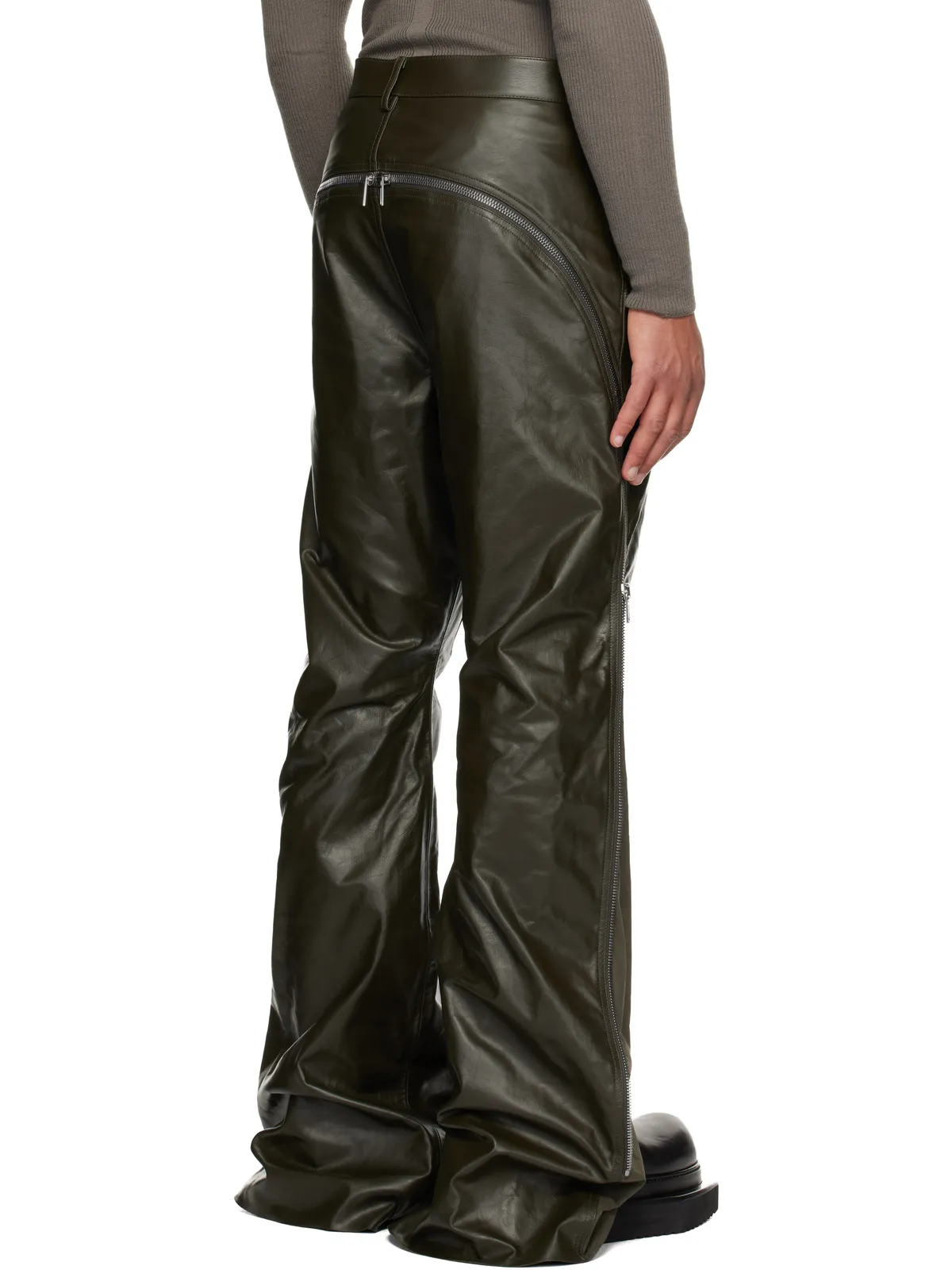 Rick Owens Concordians Bolan Banana レザーパンツ - 画像3
