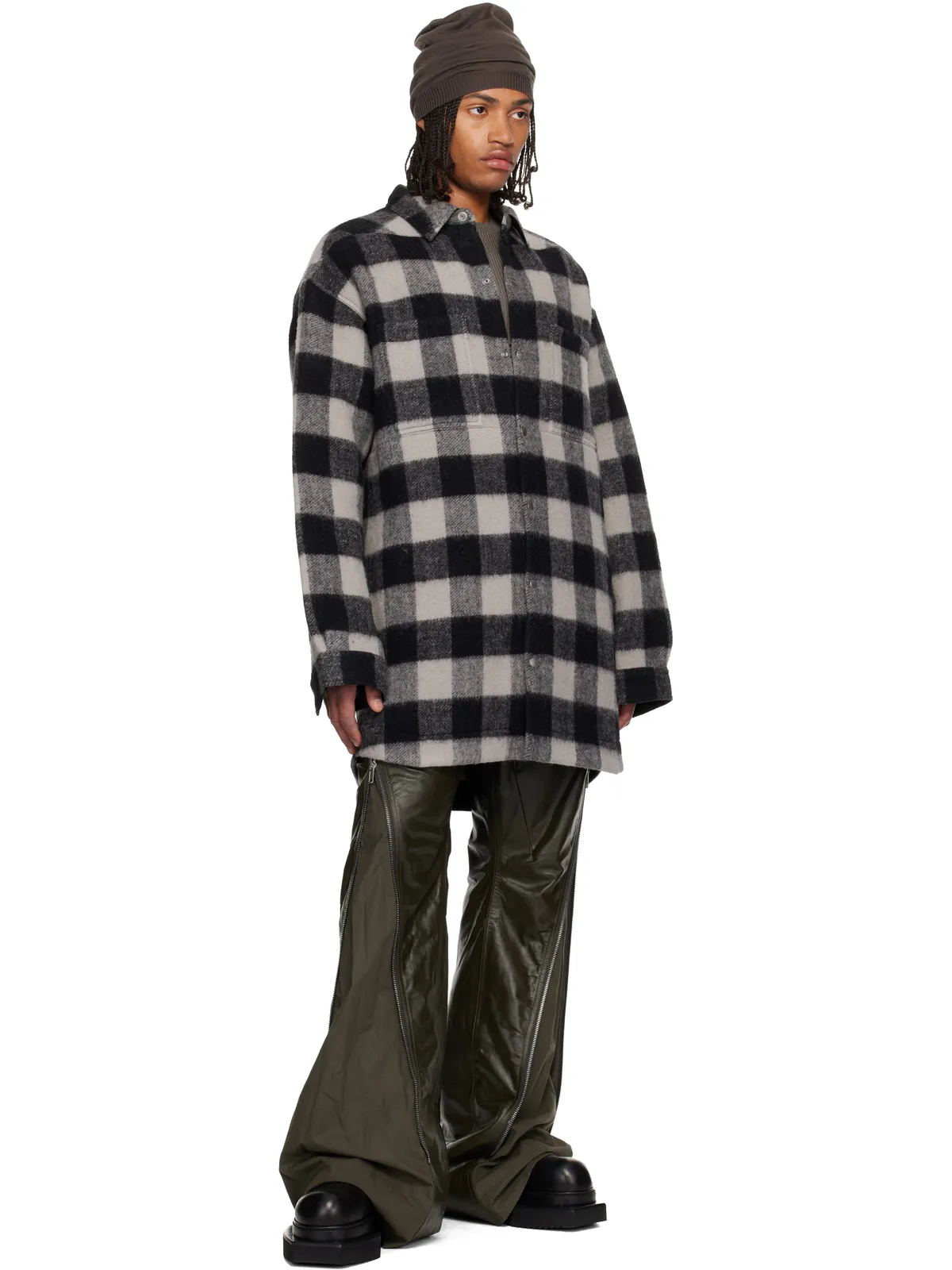 Rick Owens Concordians Bolan Banana レザーパンツ - 画像4