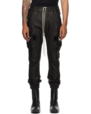 Rick Owens Concordians Mastodon レザー カーゴパンツ - サムネイル1