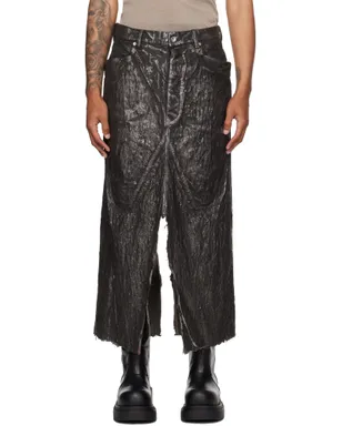 Rick Owens Concordians Slivered ロング デニムスカート - サムネイル1