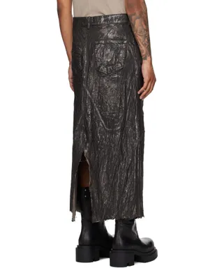 Rick Owens Concordians Slivered ロング デニムスカート - サムネイル3