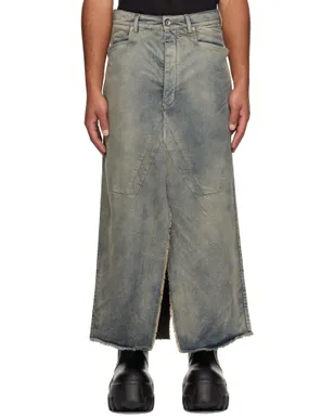 Rick Owens Concordians Slivered デニム マキシスカート - サムネイル1