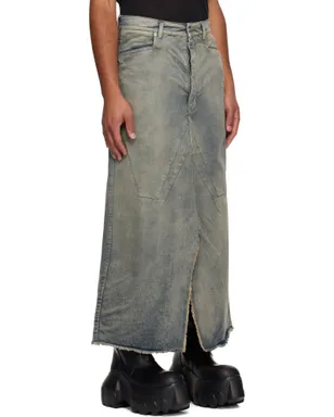 Rick Owens Concordians Slivered デニム マキシスカート - サムネイル2