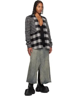 Rick Owens Concordians Slivered デニム マキシスカート - サムネイル4