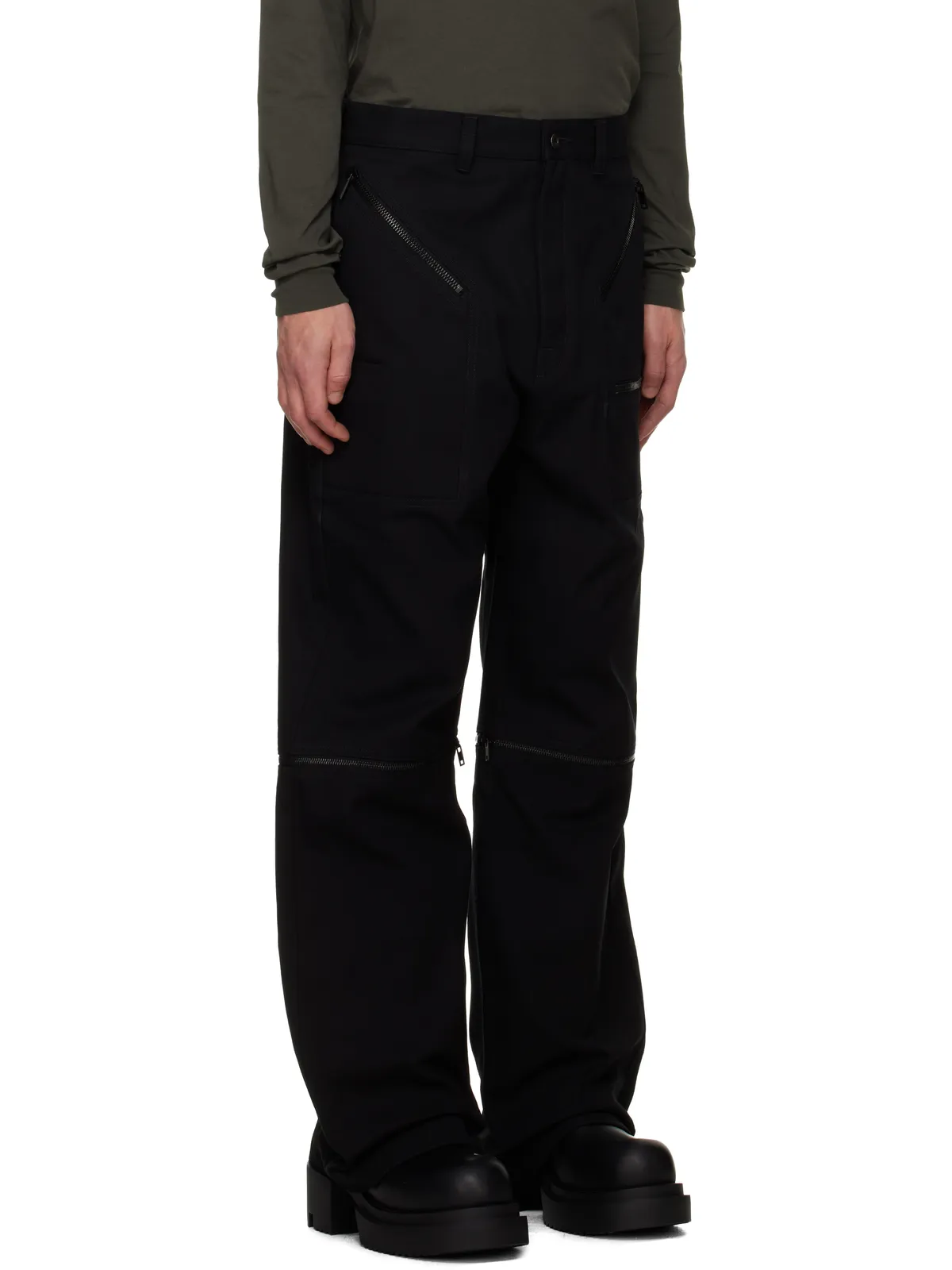 Rick Owens Concordians Bonotto Strobe Convertible ジーンズ - 画像2