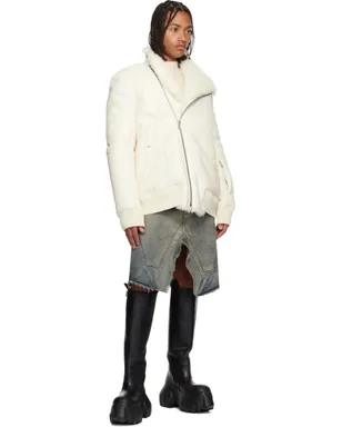 Rick Owens Concordians Slivered デニム ミディアムスカート - サムネイル4