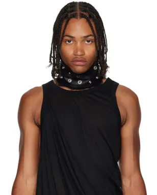 Rick Owens ブラック Concordians シアリング ネックバンド - サムネイル3