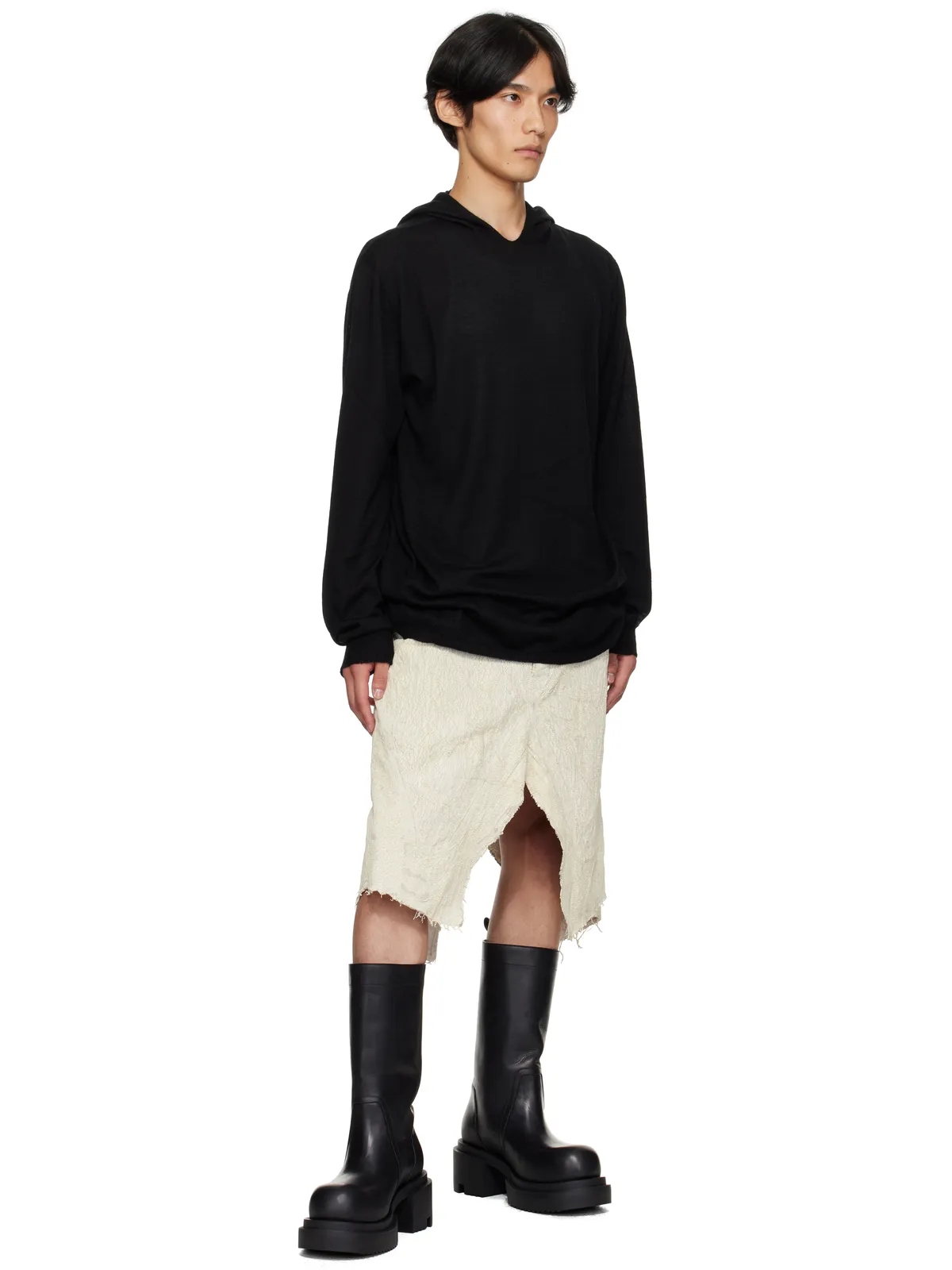 Rick Owens Concordians 長袖フーディ - 画像4