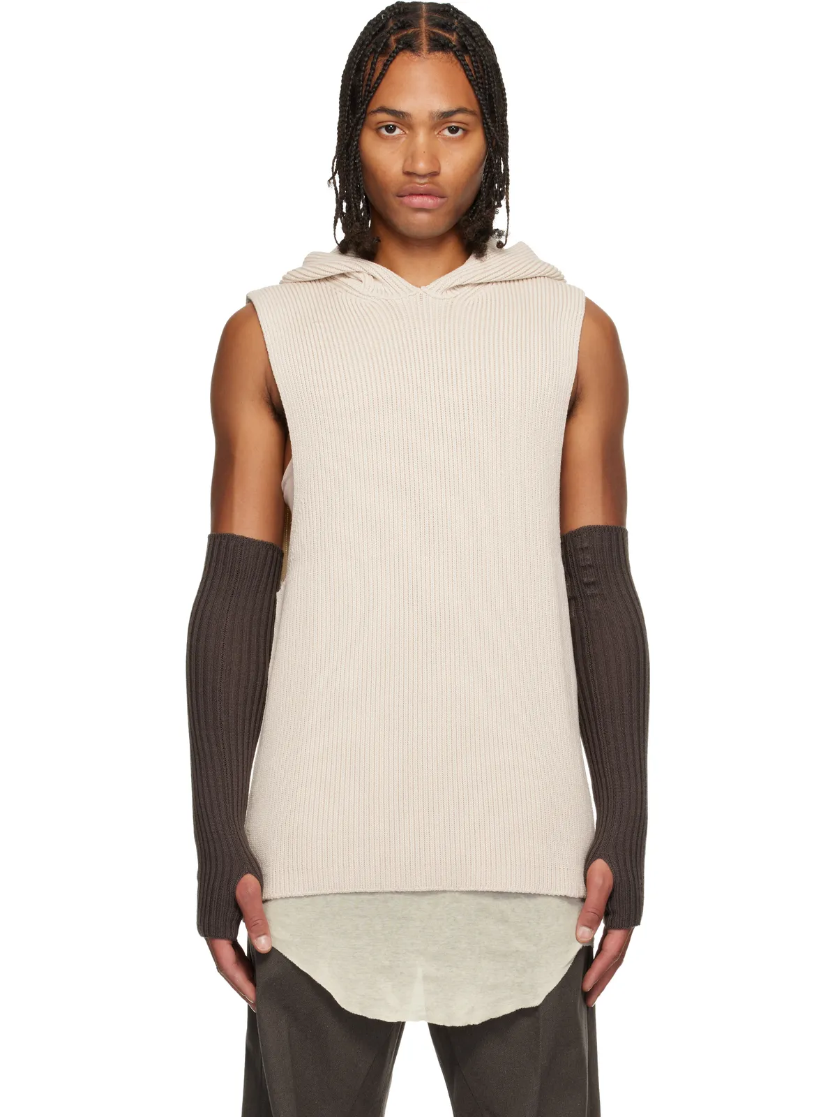 Rick Owens Ribbed フーディ - 画像1