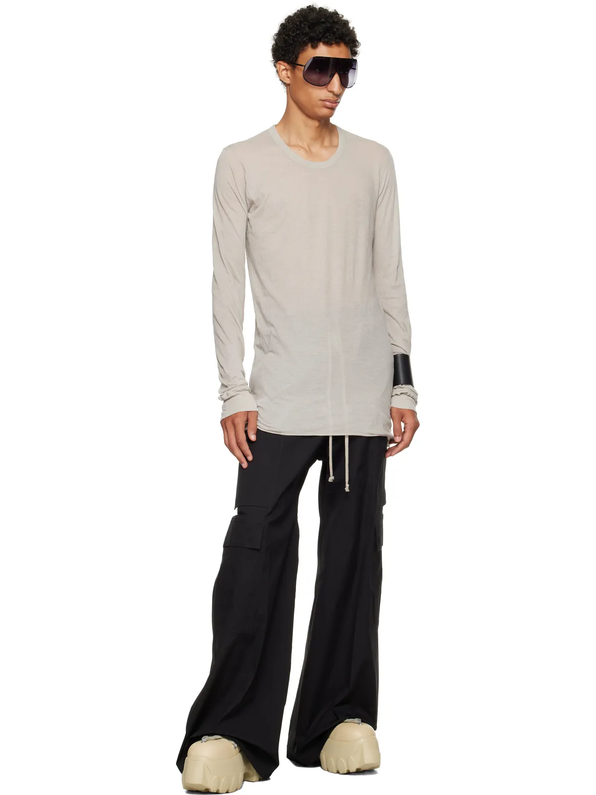 Rick Owens Concordians Basic 長袖Tシャツ - 画像4