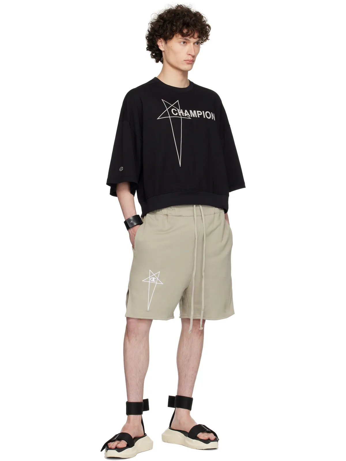 Rick Owens Championエディション Tommy クロップド Tシャツ - 画像4