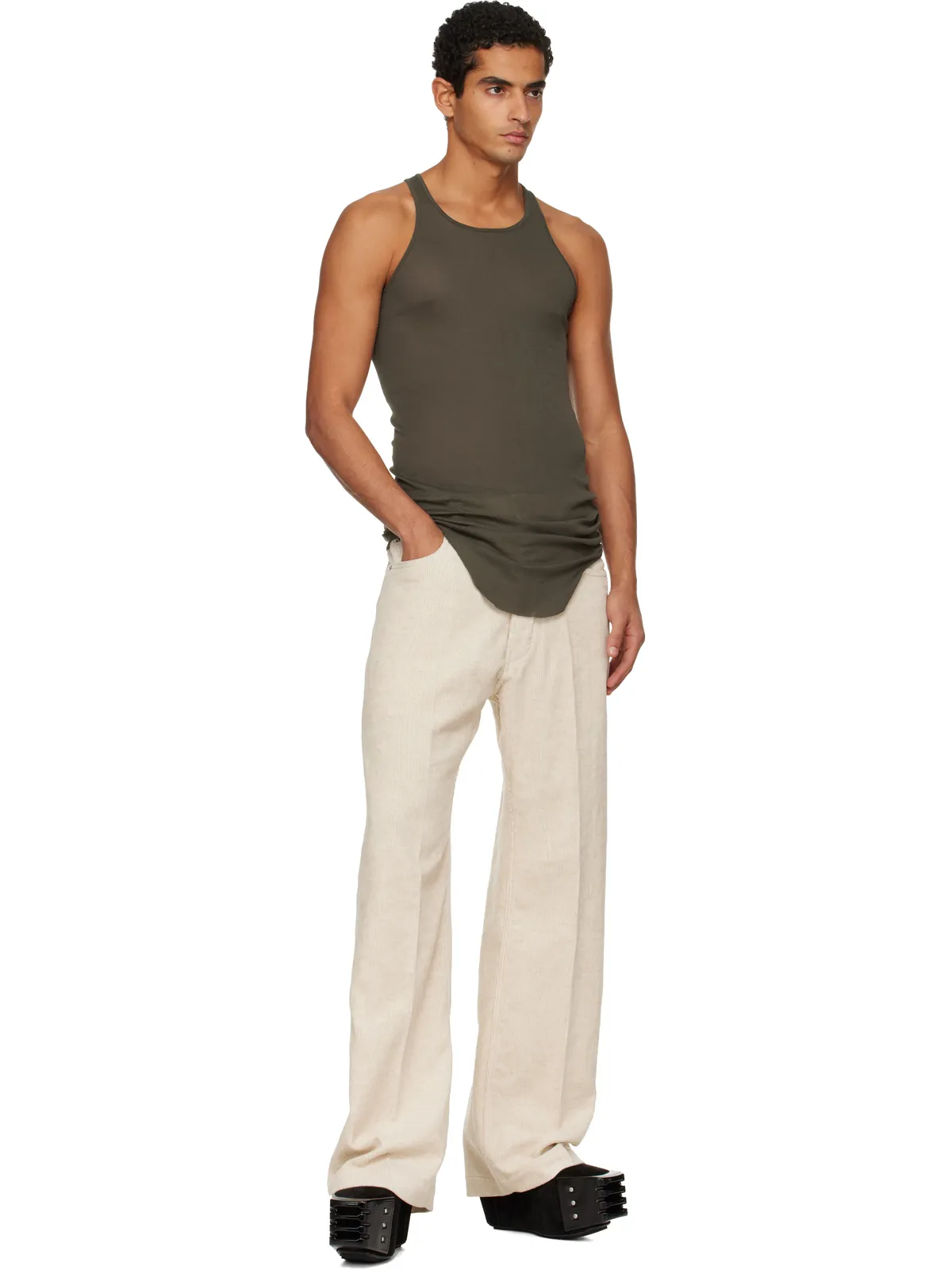 Rick Owens Concordians Basic リブタンクトップ - 画像4