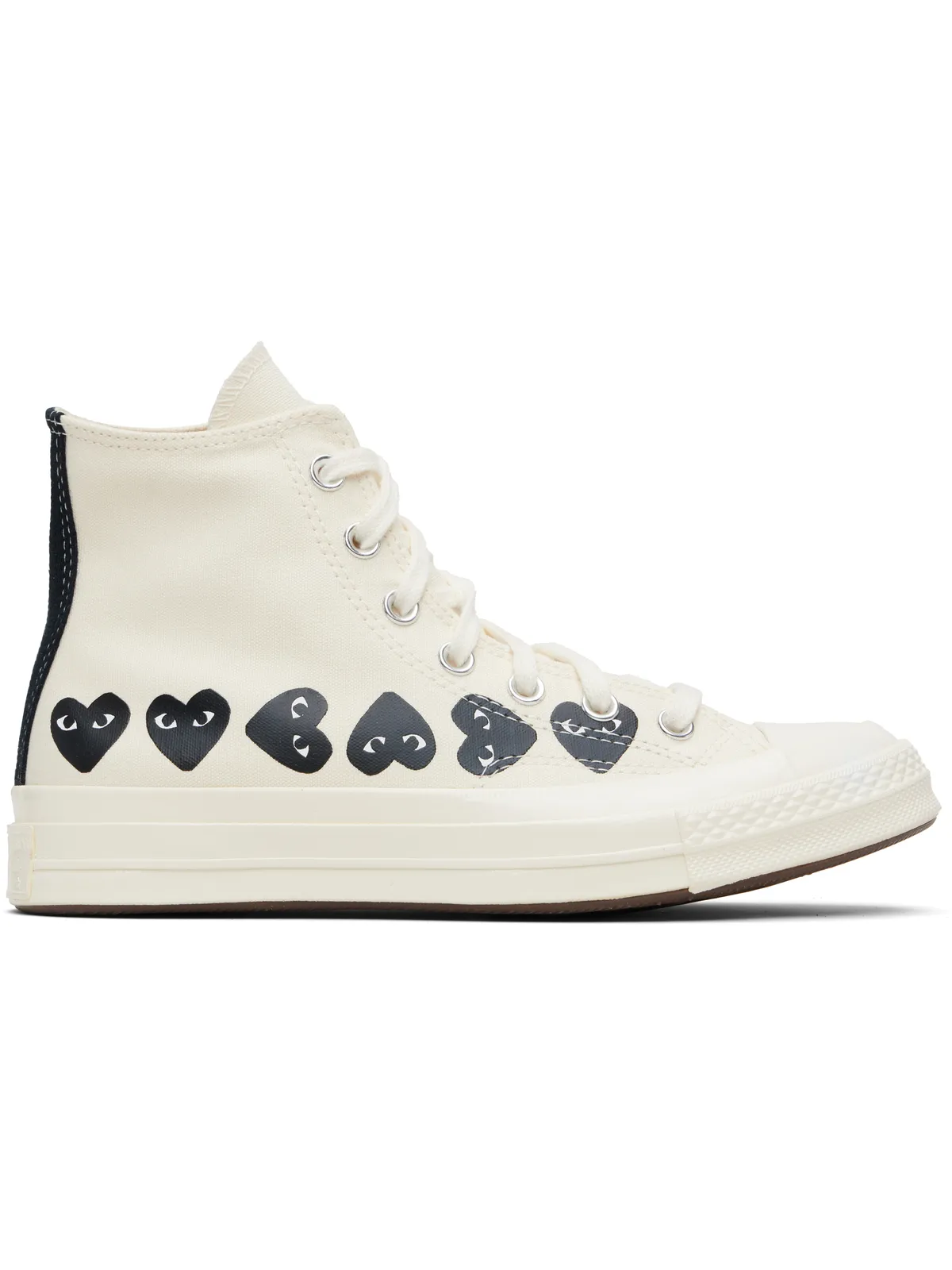 COMME des GARÇONS PLAY Converseエディション マルチハート スニーカー - 画像1