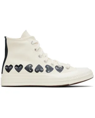 COMME des GARÇONS PLAY Converseエディション マルチハート スニーカー - サムネイル1