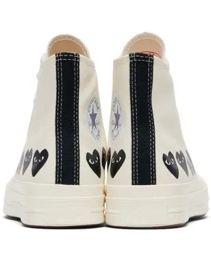 COMME des GARÇONS PLAY Converseエディション マルチハート スニーカー - サムネイル2