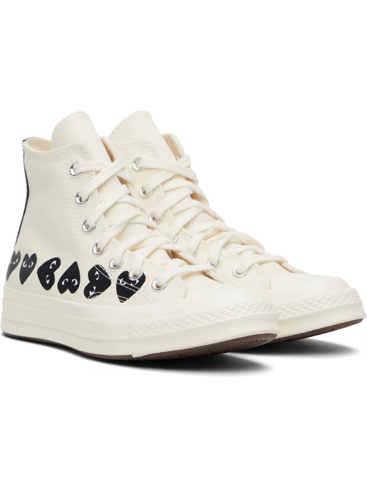 COMME des GARÇONS PLAY Converseエディション マルチハート スニーカー - 画像4