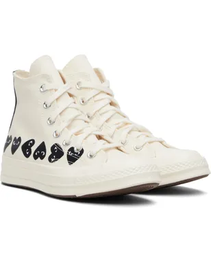 COMME des GARÇONS PLAY Converseエディション マルチハート スニーカー - サムネイル4