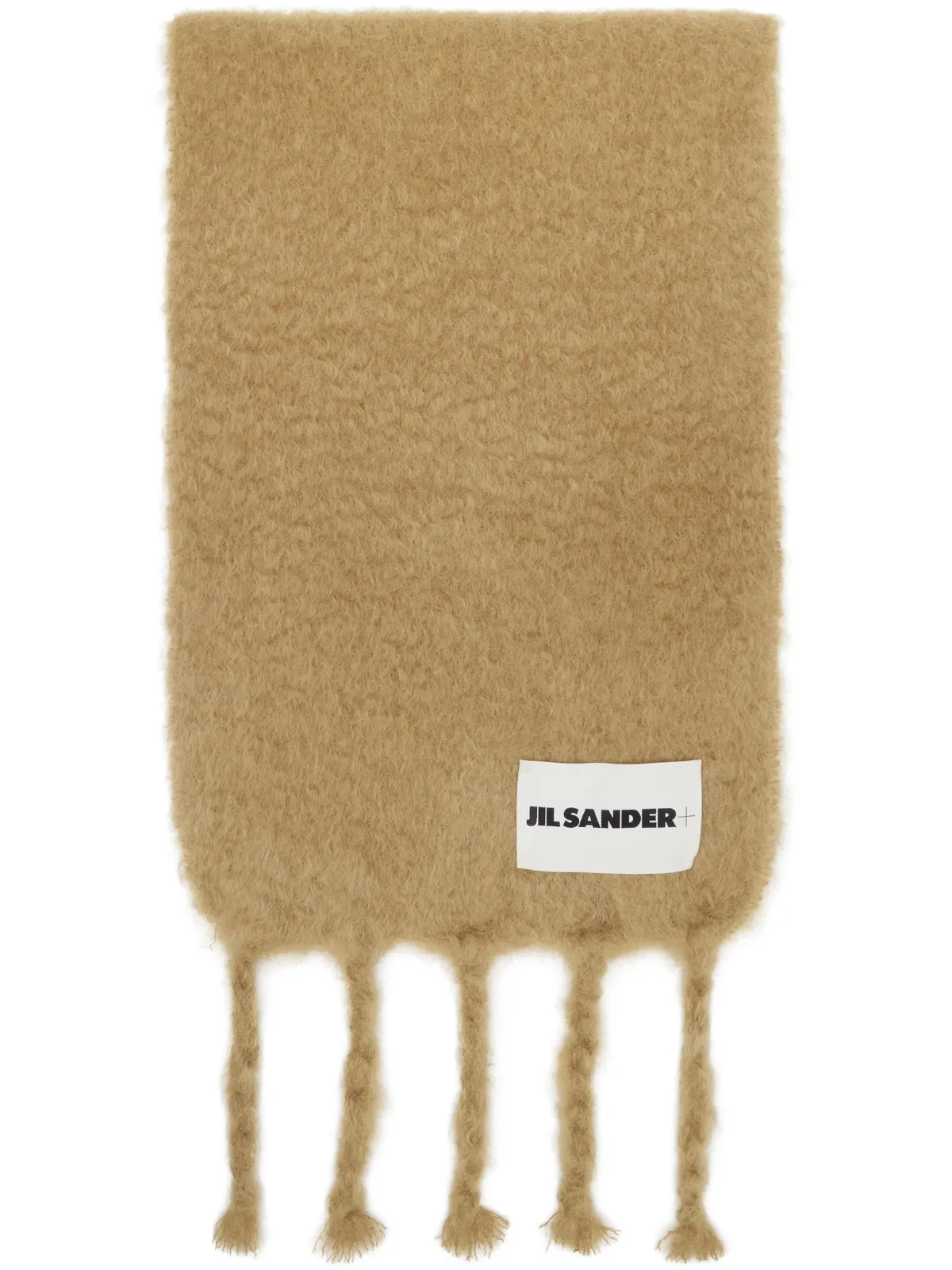 Jil Sander ワイド ウールブレンド マフラー - 画像1