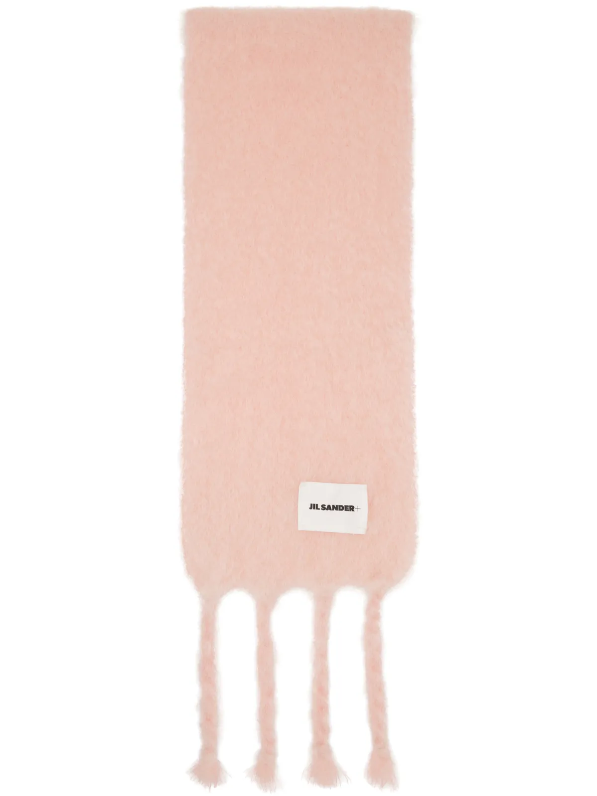 Jil Sander スリム ウールブレンド マフラー - 画像1