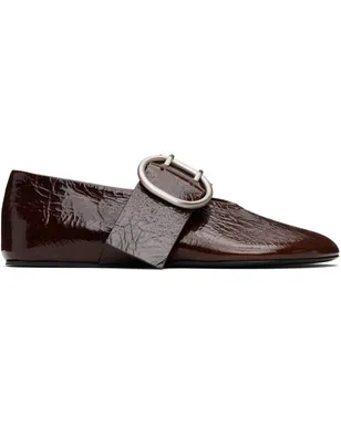 Jil Sander クラックル フラットシューズ - サムネイル1