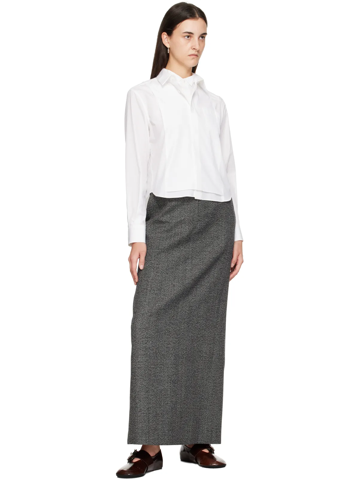 Jil Sander クラックル フラットシューズ - 画像5