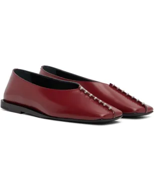 Jil Sander レザー バレエシューズ - サムネイル4