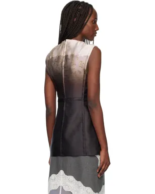 Jil Sander Burnt Bouquet Printed ノースリーブトップス - サムネイル3