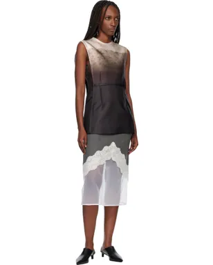 Jil Sander Burnt Bouquet Printed ノースリーブトップス - サムネイル4