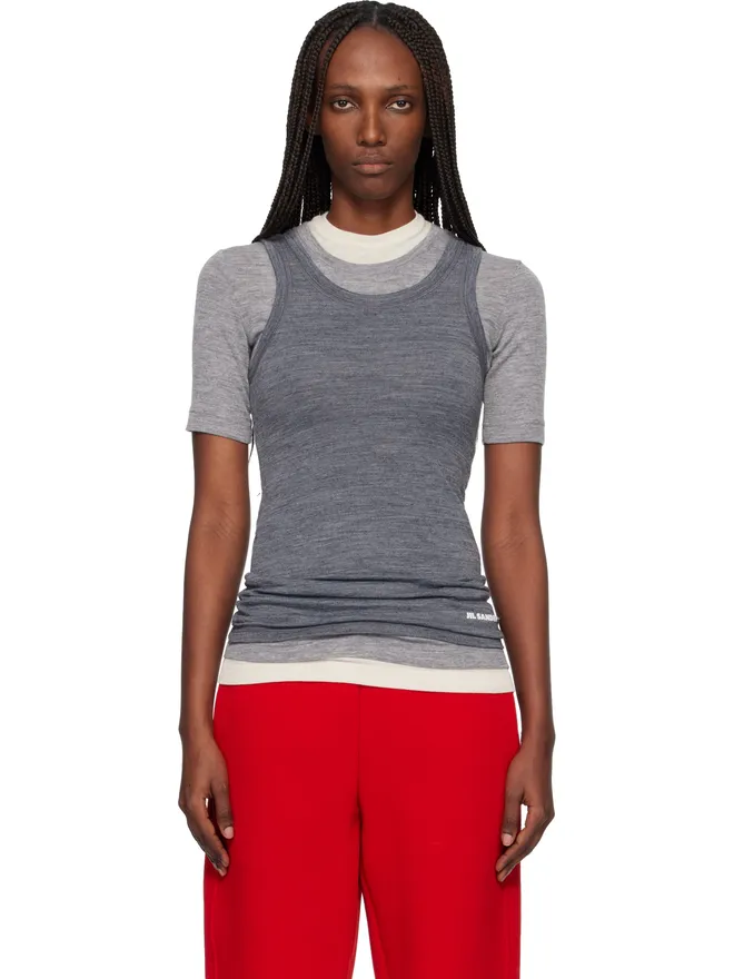 Jil Sander Jil Sander ライトウェイト テクニカル ウールジャージ タンクトップの商品画像