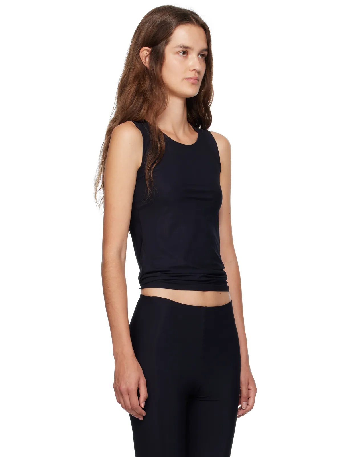 Jil Sander ラウンドネック ノースリーブ トップス - 画像2