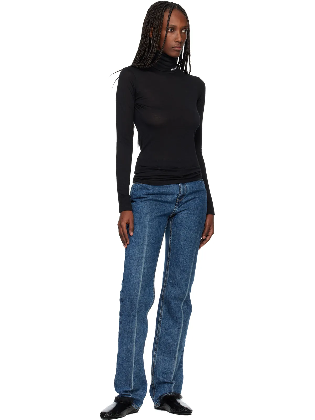Jil Sander ディアスキン フラットシューズ - 画像5