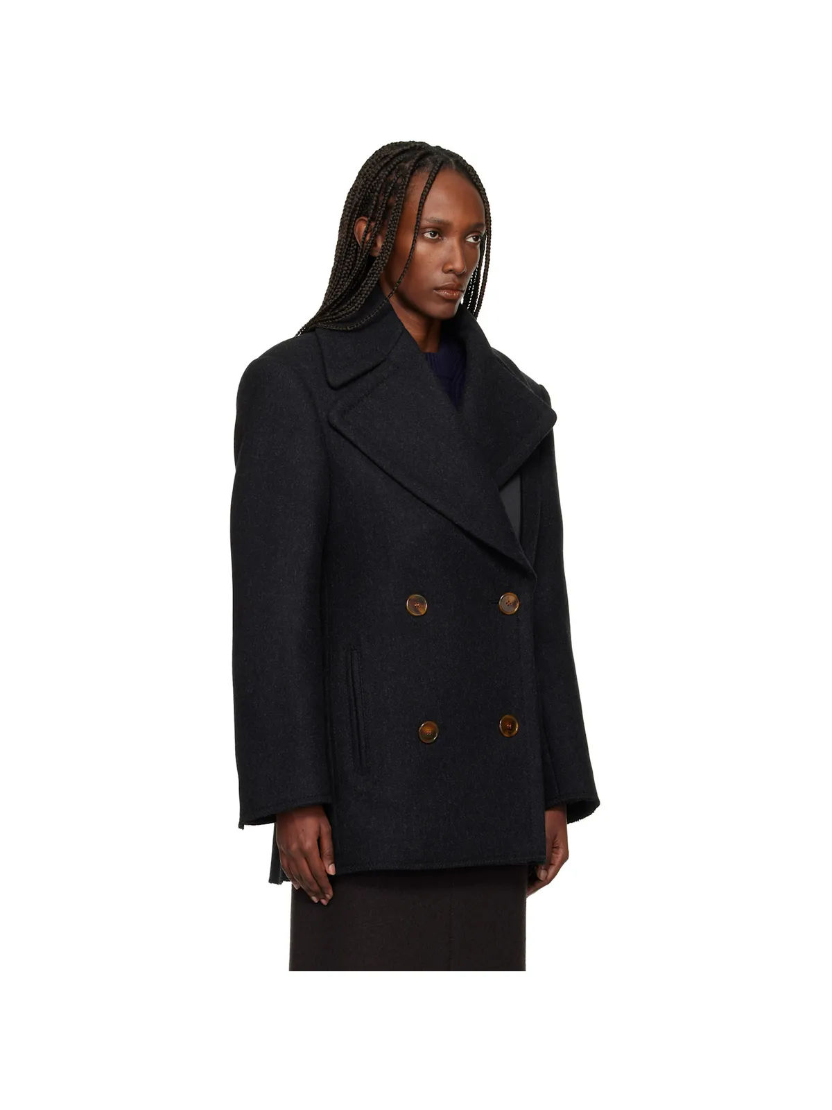 Lanvin ウール ピーコート - 画像2