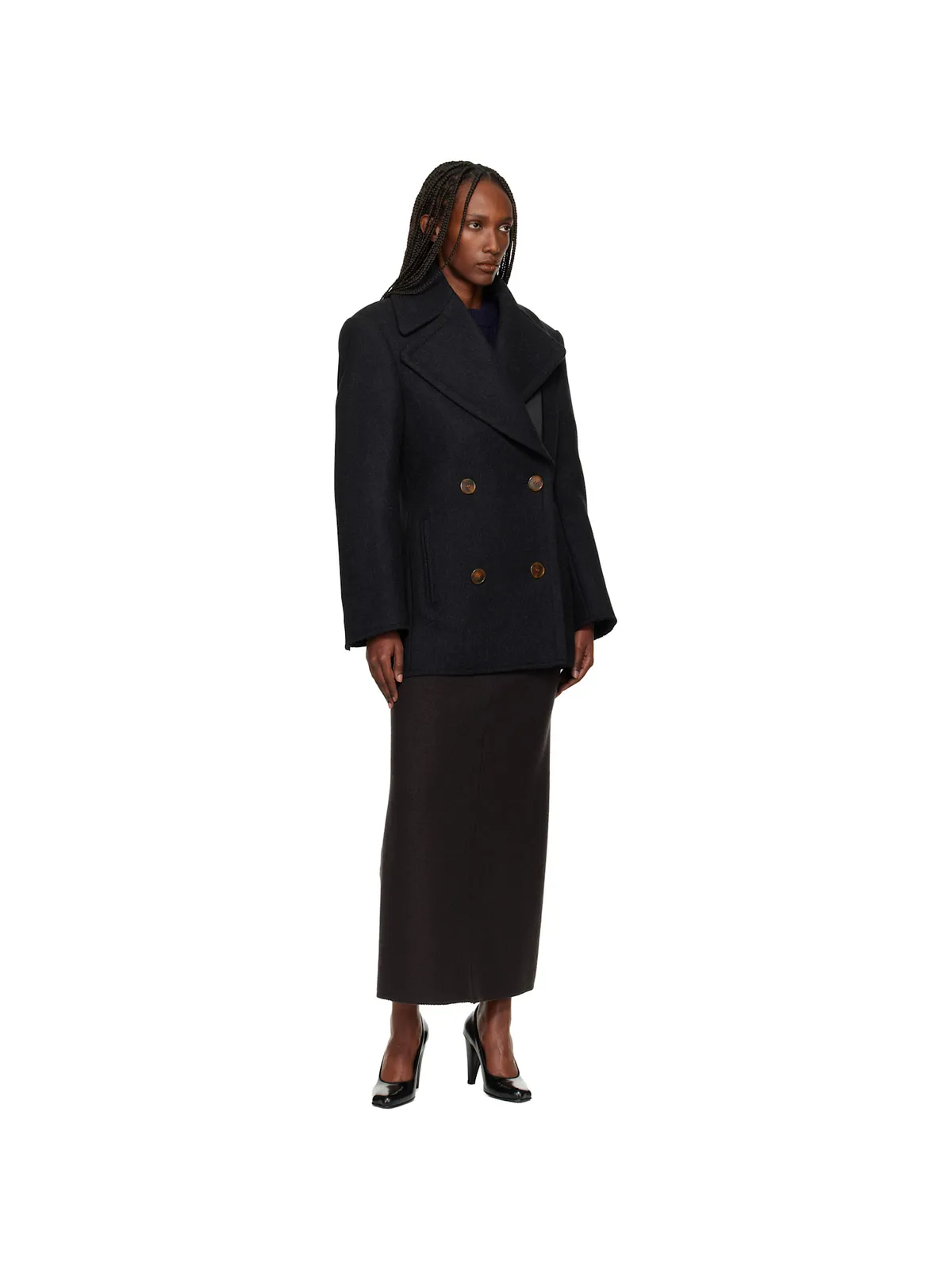 Lanvin ウール ピーコート - 画像4
