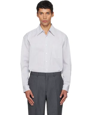 COOR Multi-Pin Striped オーバーサイズ シャツ - サムネイル1