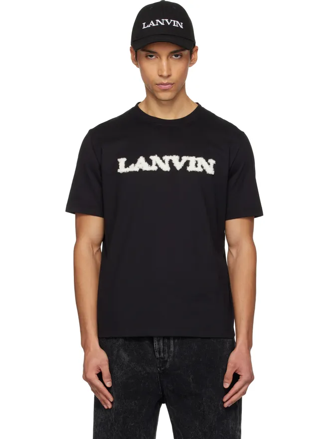 Lanvin Lanvin 'Lanvin' シアリング コットン Tシャツの商品画像