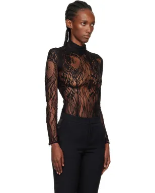 BALMAIN 長袖 レースボディスーツ - サムネイル2
