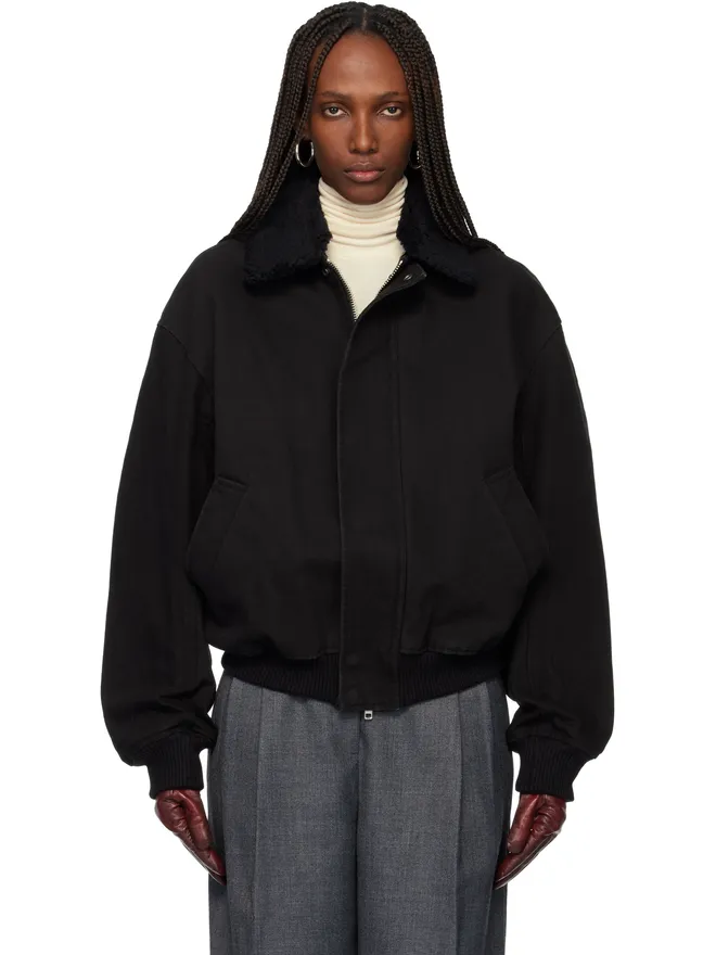 TONYWACK TONYWACK ウォッシュド コットン フェイクシアリング トリム ボンバージャケットの商品画像