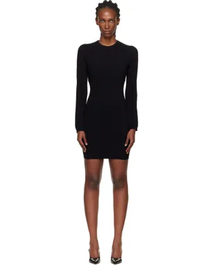 BALMAIN モノグラム ニット 長袖ミニワンピース - サムネイル1