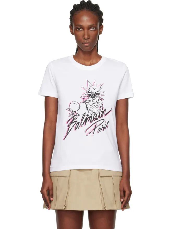 BALMAIN BALMAIN Fruits プリントTシャツの商品画像