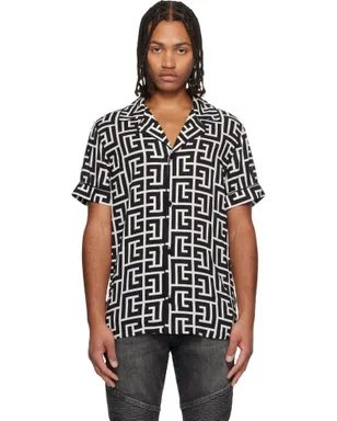 BALMAIN Monogrammed Print パジャマシャツ - サムネイル1