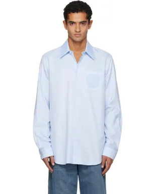 BALMAIN 'Balmain' Écusson Embroidered コットン シャツ - サムネイル1