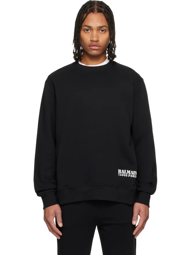 BALMAIN BALMAIN Small 'Balmain' Stamp プリント スウェットシャツの商品画像