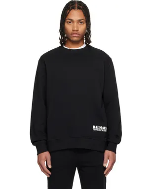 BALMAIN Small 'Balmain' Stamp プリント スウェットシャツ - サムネイル1